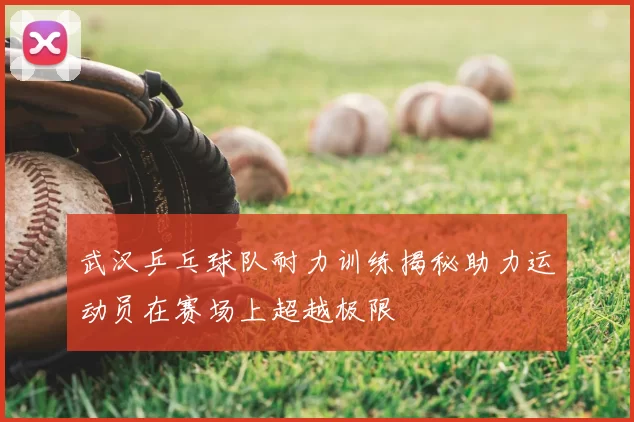 武汉乒乓球队耐力训练揭秘助力运动员在赛场上超越极限