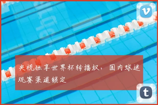 央视独享世界杯转播权，国内球迷观赛渠道锁定