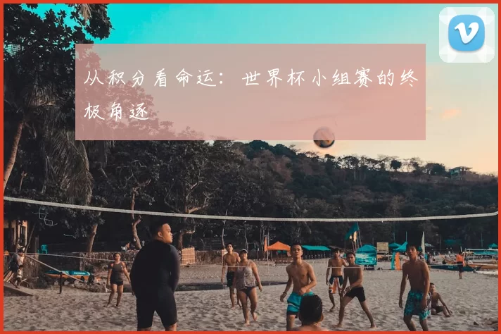 从积分看命运：世界杯小组赛的终极角逐